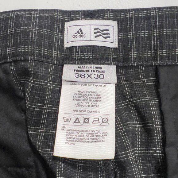 Adidas Mens Plaid Straight Pants Size 36X30 - Picture 6 of 11